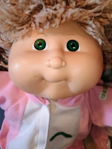 Vintage Cabbage Patch Kid HM45 Wheat Hair Designer Line Doll W Pink CPK Bunny...