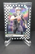 2024 Panini Prizm - Derek Carr #203 Black & White Checker Silver Prizm