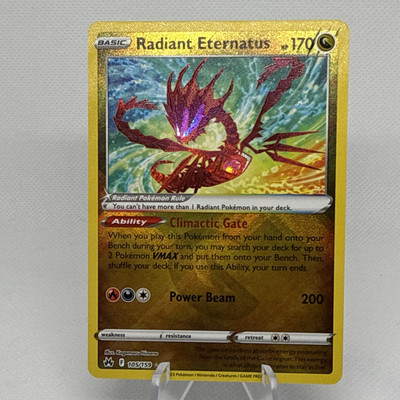 Pokémon TCG 2023 - Radiant Eternatus - 105/159 Crown Zenith - Ultra Rare Card