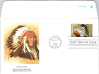 S08-7148, INDIAN HEADDRESSES: CHEYENNE, FLEETWOOD FIRST DAY COVER