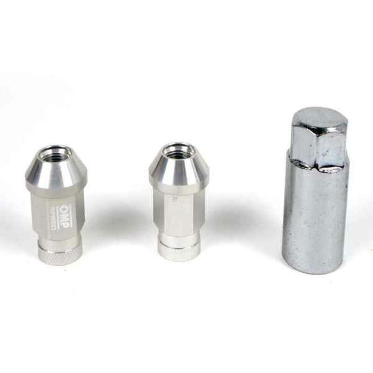  Set Dadi OMP 7075 40 mm M12 x 1,50 20 uds Argento