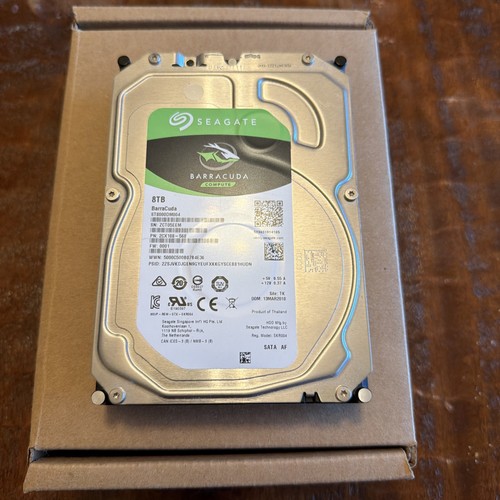 Seagate 8TB Hard Drive Seagate Barracuda 8TB 3.5” Internal Hard