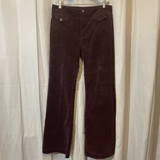 Anthropologie Pilcro Size 33 Corduroy Bootcut Trouser Pants Maroon Pockets