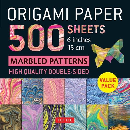 Origami Paper 500 sheets Marbled Patterns 6" (15 cm)