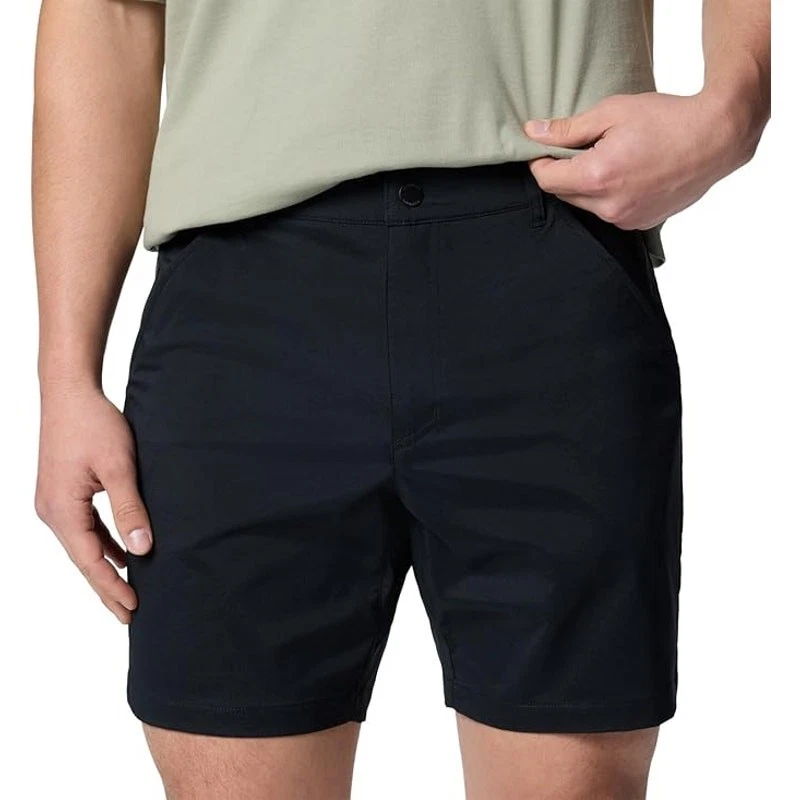 Mens COLUMBIA Sage Peak Omni-Tech Chino 7" Black Shorts | Size 42 | NEW