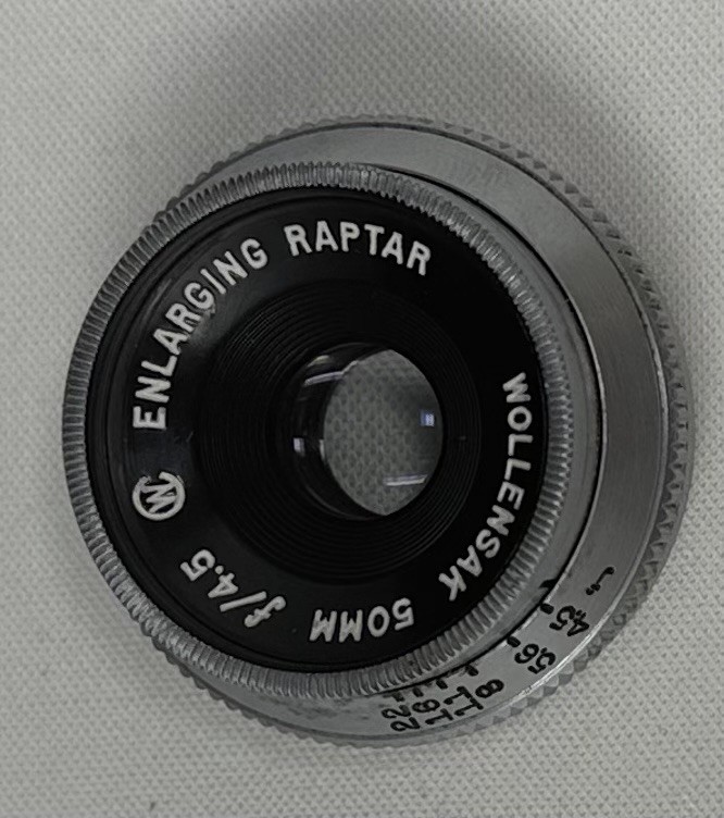 Wollensak Enlarging Raptar 50mm f/4.5 Enlarger Lens w/ Aperture Scale
