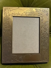 Adorable! Vintage Brass Cat Frame for a Cat Lover