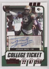 2021 Panini Contenders Draft Picks College Game Ticket Red Jordan Smith Auto 7eo
