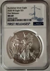 2020-W $1 Burnished American Silver Eagle NGC MS69  First Releases