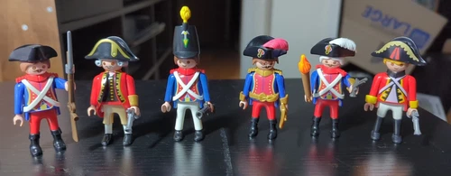 New ListingVintage Playmobil Soldier Lot Royal Artillery Redcoat Harbor Guard w Accessories
