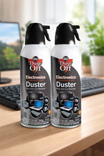 Falcon Dust-Off Electronics Compressed Gas Duster, 10oz - 2 Pack