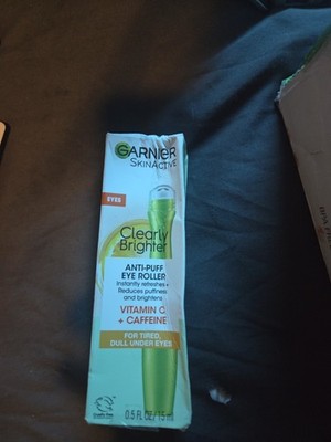 Garnier SkinActive Clearly Brighter Anti-Puff Eye Roller Vitamin C Caffeine 0.5 