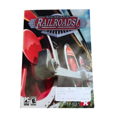 Sid Meiers Railroads PC CD-ROM New Sealed Simulation Game Firaxis