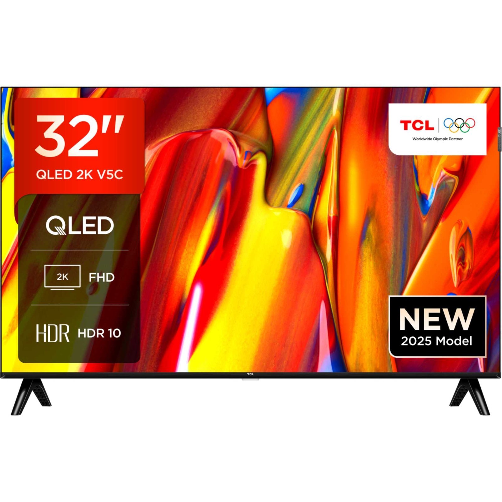 TCL 32" Smart TV, 32V5CUK, Android, Full HD, QLED, Google Assistant & Freeview