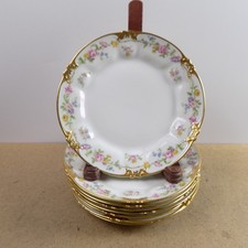 8 GDA Chas Field Haviland Limoges Porcelain Salad Plates 7.25" VGC Schleiger