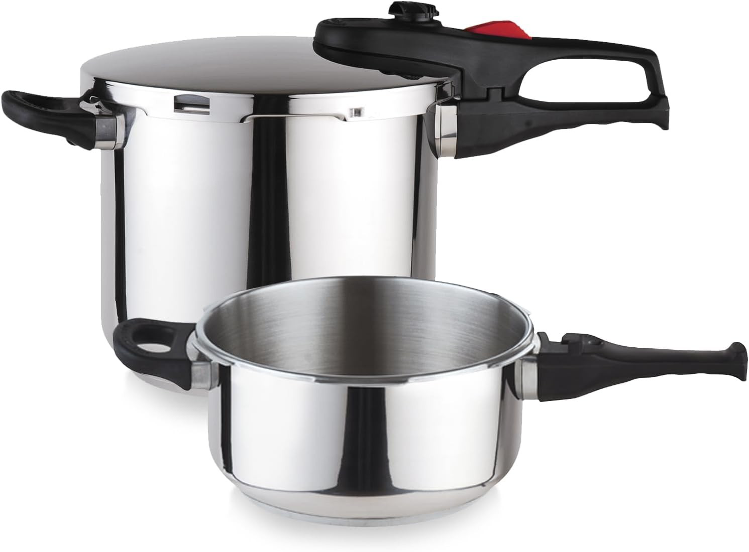 Magefesa Practika Plus Trio 4+6L - Set Pentole Pressione Inox 18/10