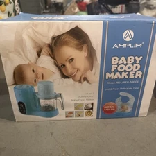 Amplim Baby Food Maker Baby Food Processor Baby Food Steamer Baby Blend NIB d111