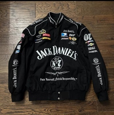 Jack D Jacke Erwachsene F1 Vintage Rennjacke bestickt UniSex Nascar