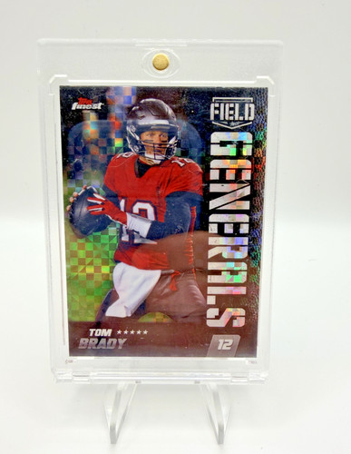 2024 Topps Finest Field Generals Tom Brady Green Refractor Bucs