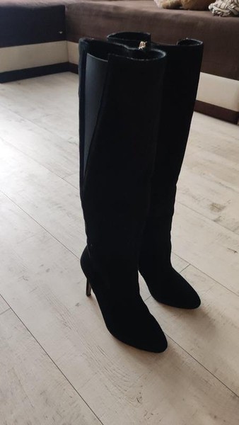 Women Gino Rossi Boots Black Suede 36