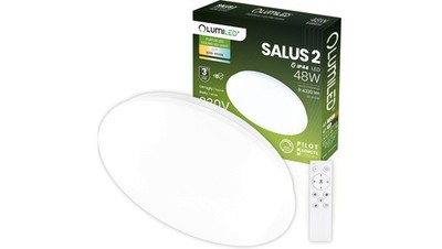 5904422778965 Plafon LED Lampa Sufitowa Natynkowa SALUS2 48W IP44 CCT Biały Okrą
