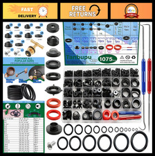 3-in-1 Rubber Washer Assortment Kit - 1075 Pcs, Faucet  Plumbing Seal Repair, O
