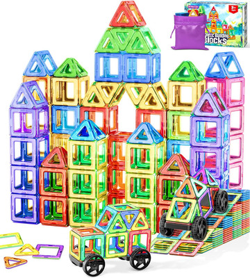 Magnetische Bausteine, Magnetspiel STEM Magnetbausteine, Montessori Spielzeug Ab