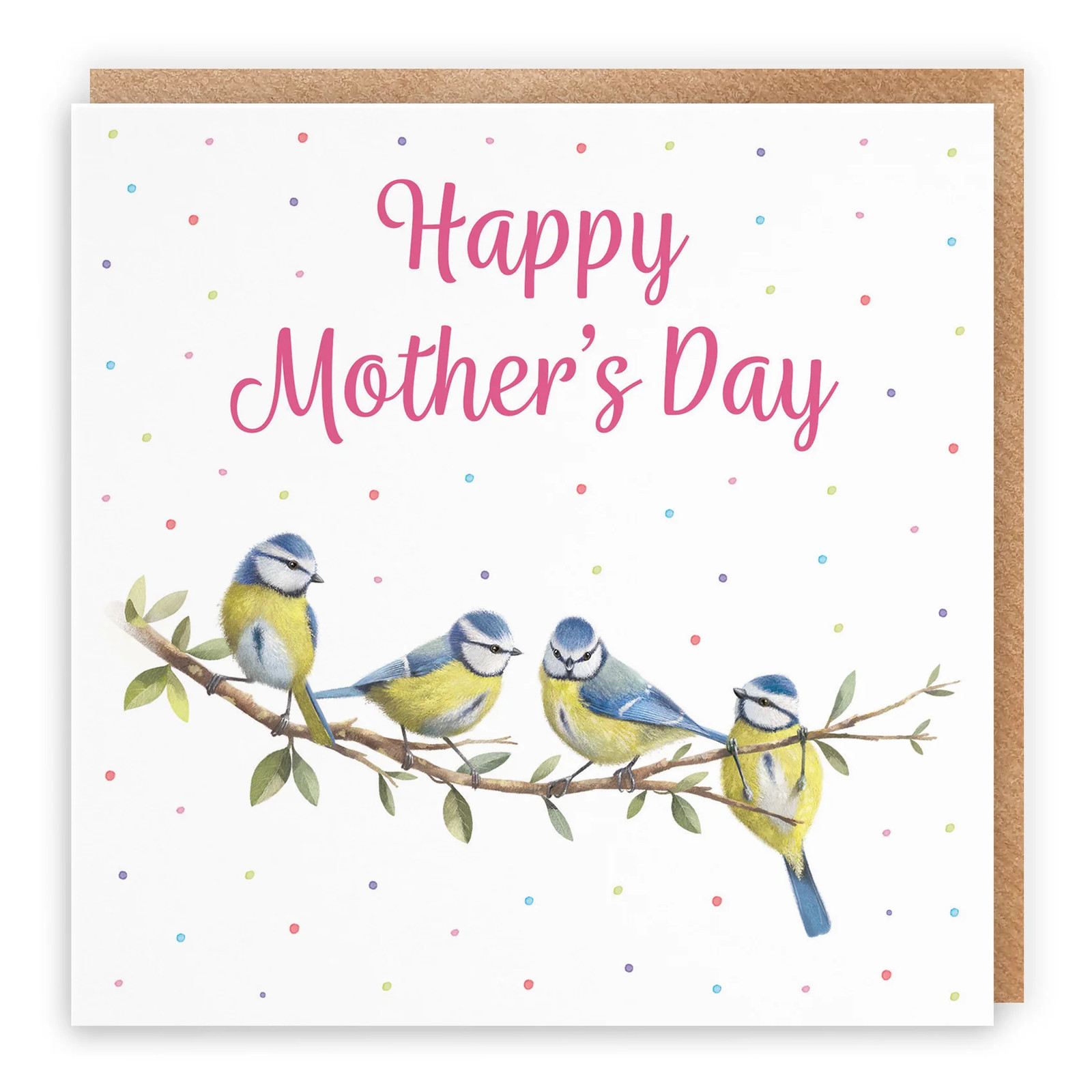 Mother's Day Card Blue Tits Milo's Gallery