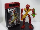 LEGO BIONICLE INIKA TOA JALLER (8727) COMPLETE WITH CANISTER AND ZAMOR SPHERES