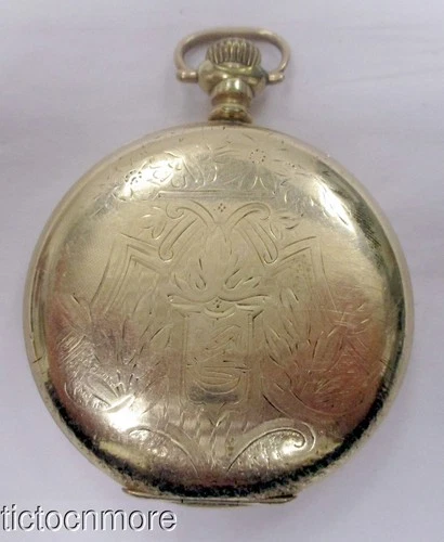 ANTIQUE ILLINOIS GRADE 303 MODEL 6 15j 16s HUNTER CASE POCKET WATCH 1915