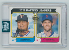 2024 Topps Archives 2023 Heritage Luis Arraez, Jeff McNeil Dual Auto 30/49