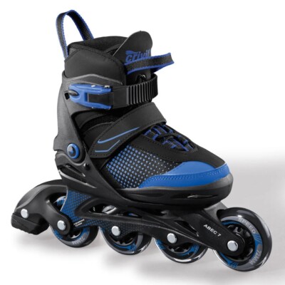 CRIVIT Inline Skates Gr. 29-33 verstellbar Kinder Inliner Softboot SCHWARZ BLAU