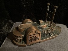 Vintage BANTHRICO CHICAGO River City Bank Copper Piggy Bank