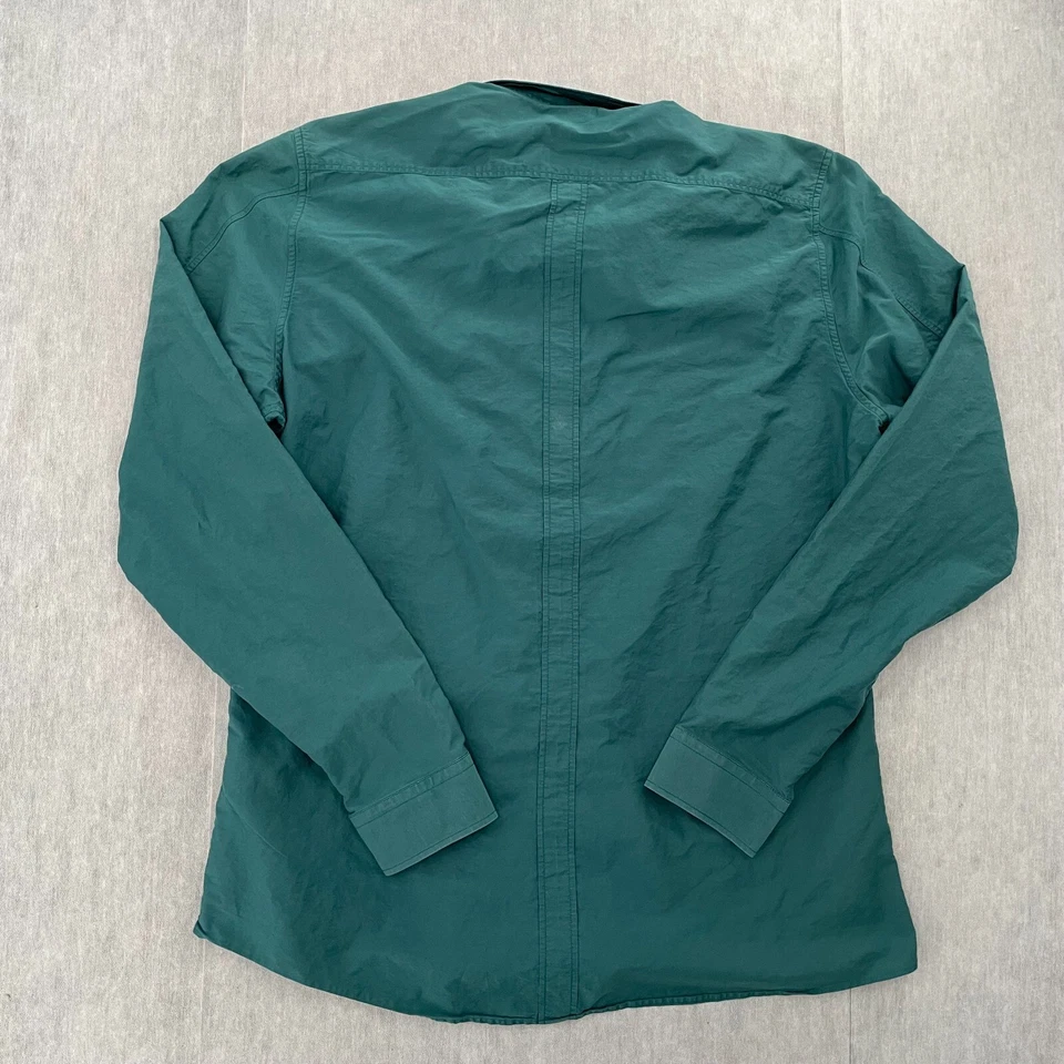 Gucci Shirt Adult 17/43 Slim Green Button Up Cotton Silk Blend Long Sleeve Mens - Image 2 of 4