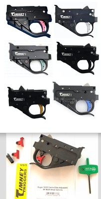 Timney Trigger 1022CE Replacement for Ruger 10/22 Black Housing Various Shoes
