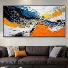 Hand-painted Oil Painting Horizontal Version Hanging Painting Living Room Sofa
