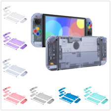 Replacement Full Shell Joy con Housing Buttons Clear for Nintendo Switch OLED