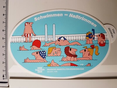 Decal Sticker DAK Health Swimming = Wet Trimming (10788)