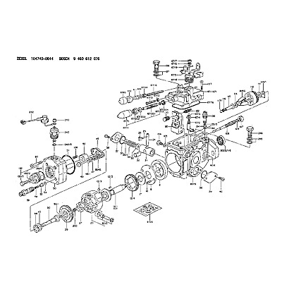 4 Cylinder Fuel Injection Pump Assembly 104740-0644 for 4 Cylinder Fuel Injection Pump Assembly 104740-0644 for