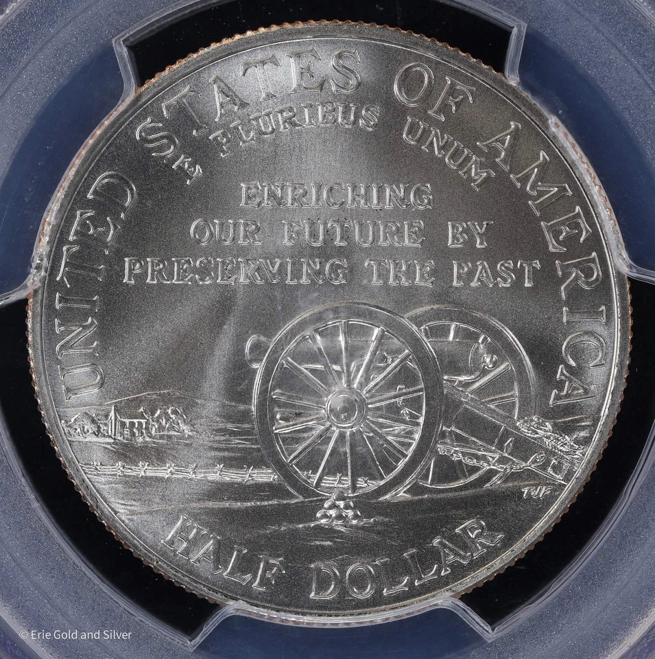 1995-S 50c Civil War Commemorative Half Dollar PCGS MS 70 - Image 4 of 4