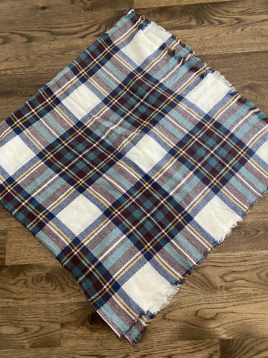 Blue and gold blanket scarf deals
