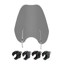 Windscreen Windshield & Bracket 39mm Clamps For Harley Dyna Fat Bob Sportster XL