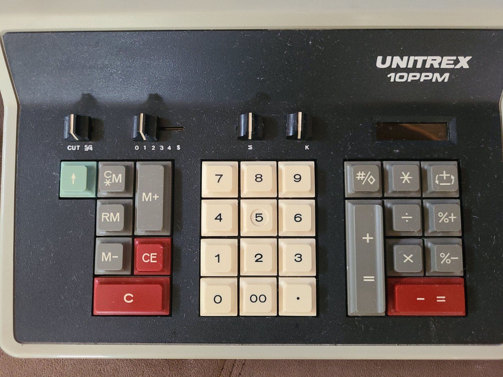 Vintage Unitrex Model 10PPM Electric Printing Calculator Adding Machine