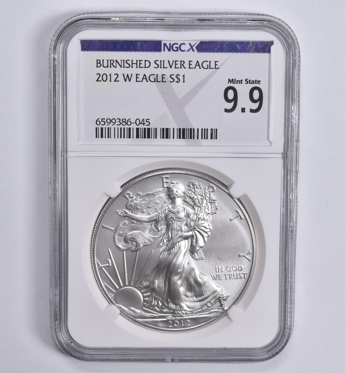 激レア　ポルトガル１００レイス銀貨【マヌエル２世１９０９年】NGC鑑定 2025 (P) Silver Eagle NGC MS70 ER (Eagle Privy) Mark Salzberg Hand