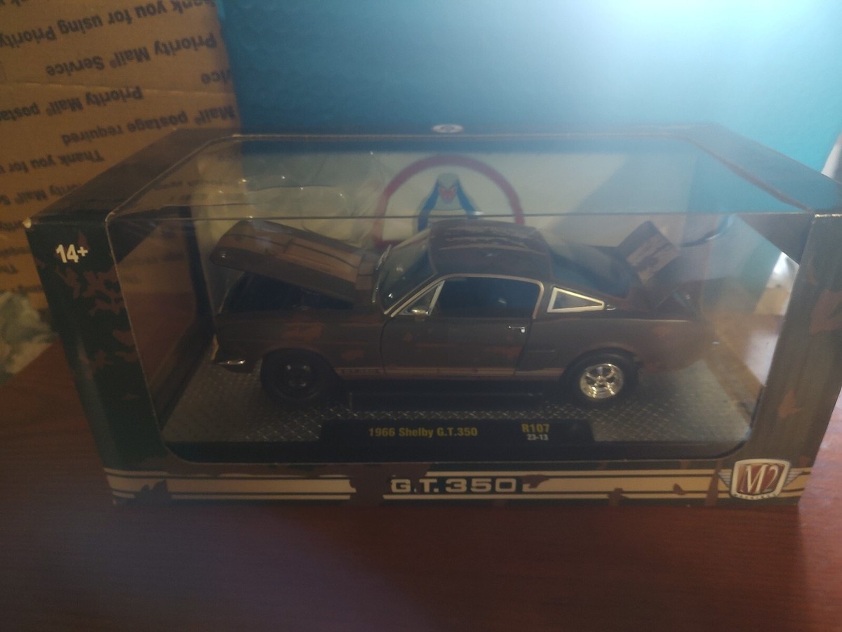 M2/'66 Shelbyシェルビー GT350 1/24 絶版 M2 Machines 1966 Shelby GT350 Ivy Green, Ford Mustang