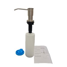 Stainless Steel Soap Dispenser Kitchen Sink Soap Hand Liquid Pump Bottle White