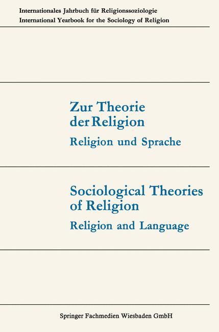 Thumbnail - Zur Theorie Der Religion / Sociological Theories Of Religion, Günter