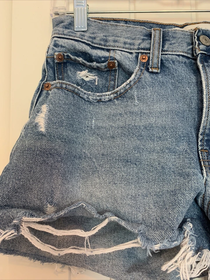 Abercrombie & Fitch The Boyfriend Short Mod Rise Women’s Size 0 - Image 2 of 4