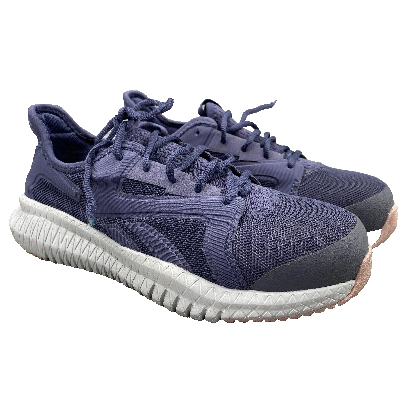 Reebok Flexagon 3.0 Shoes Women's 8.5 W Blue Safety Steel Toe Athletic Workwear