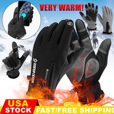 Thermal Windproof Waterproof Winter Gloves Men Women Touch Screen Warm Mittens